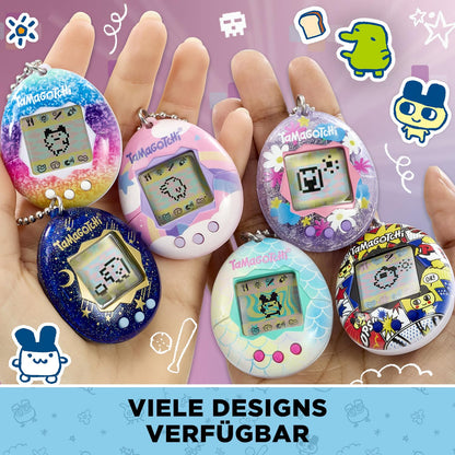 Bandai - Tamagotchi - Tamagotchi Original - Starry Night - Electronic virtual pet with color display, 3 buttons and games - Interactive pet in German - Kids' toy for ages 8 and up - 42970