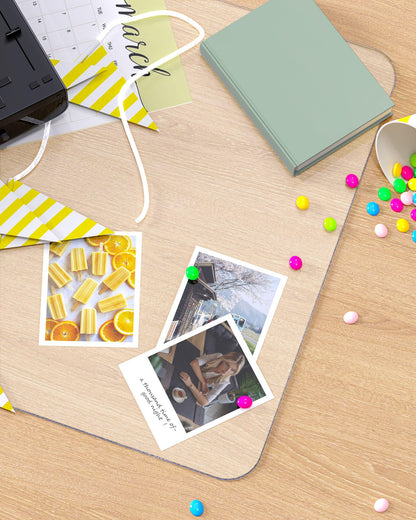 YSAGi Desk Pad Transparent, Clear Large Mouse Pad, Waterproof Desk Mat Writing Pad Clear, Table Protector Pad Desk Accessory for Office & Home (80 x 50 cm)