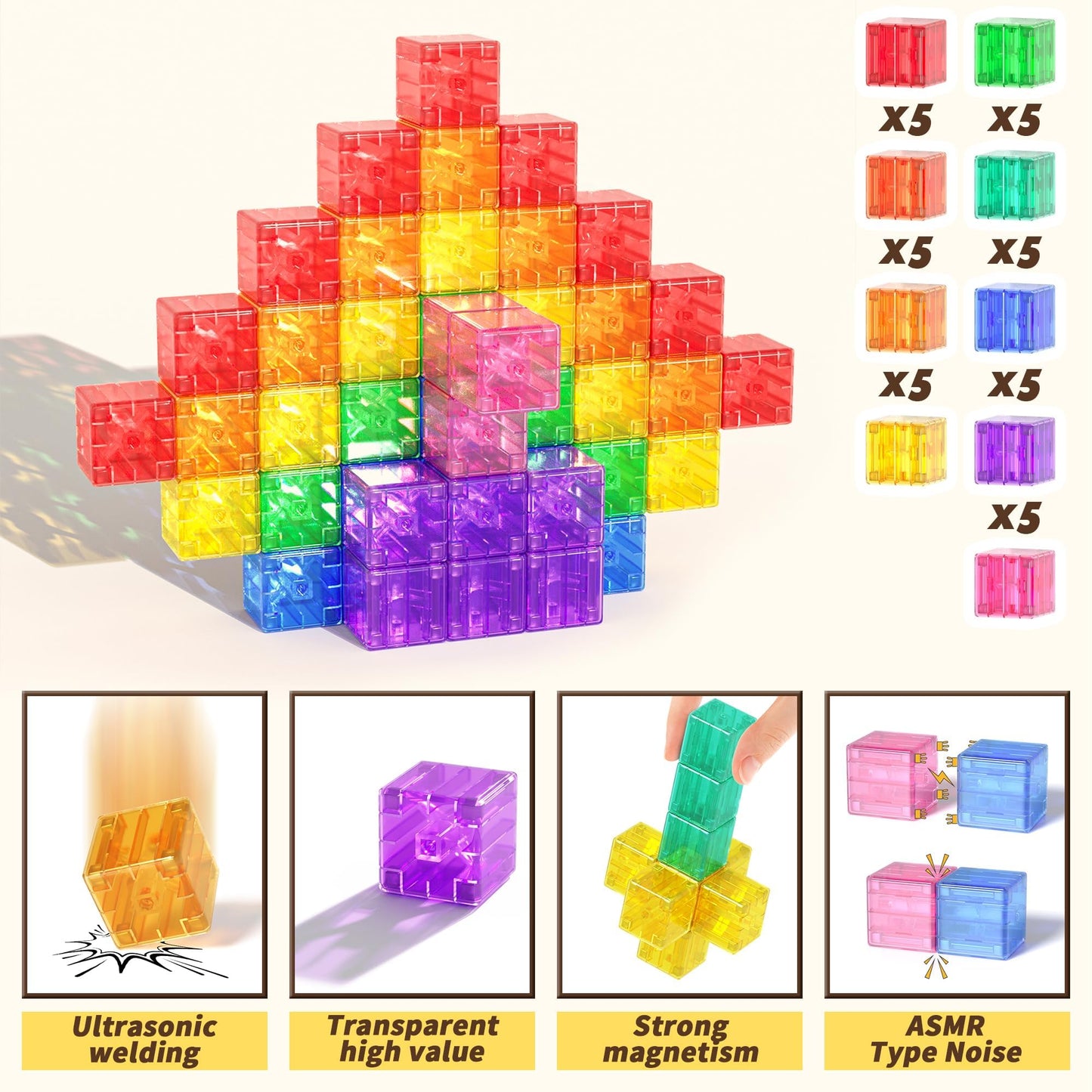 Aplus Please no Purchase, No Delivery Magnet Block Magnetic Toy