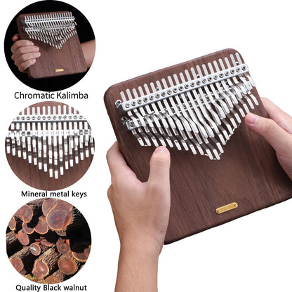 LingTing Kalimba LT-K42W 42 Key Kalimba Mbira Thumb Piano, Gift for Kids and Adults, Beginners(Moon Whisperer)