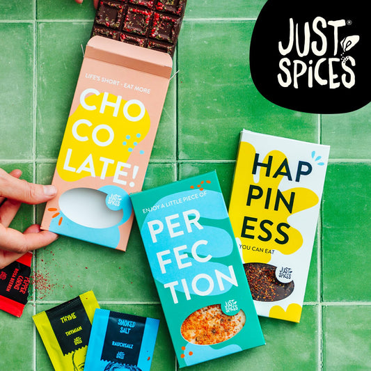 Just Spices Do it yourself chocolate kit I Make your own chocolate bars I With molds, spices, boxes & recipes