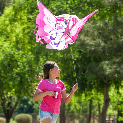 JOYIN Unicorn Kite, dragon kites for kids and adults, large 43.3'' beach kite for outdoor games and activities, gifts for girls.