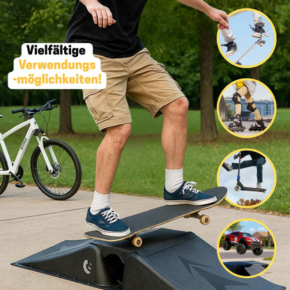 BEST SPORTING Skateboard/BMX/Skater & RC Cars Ramp Set I 3-piece Skater ramp I stable skateboard ramp I high-quality scooter ramp