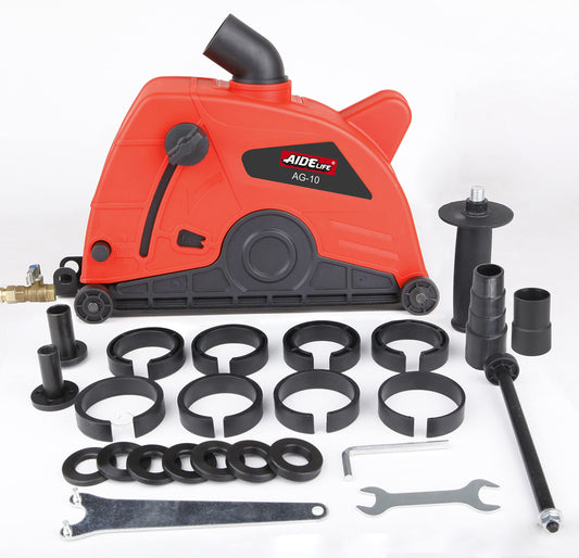 Aidelife universal dust extraction hood for angle grinder 180mm for wall chaser slot milling cutter set