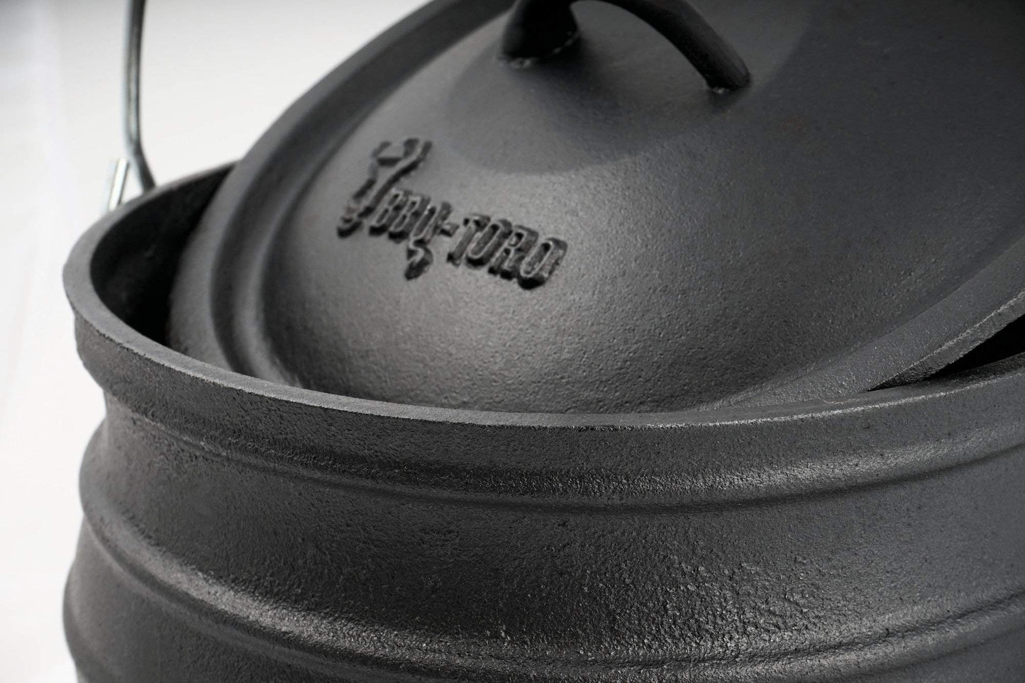 BBQ-Toro Potjie | Cast Iron Cauldron Potjie #4, approx. 12 liters | Cast Iron Pot with legs | South African Dutch Oven | Cooking pot for open fire, Cast Iron Braising Pot with lid | Meat pot
