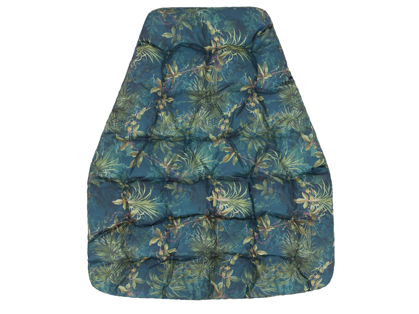 PillowPrim Hanging chair cushion, for polyrattan/rattan hanging swing, cushion, hanging basket, swing basket, back cushion in the color Green Grass.