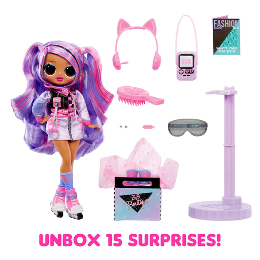 L.O.L. Surprise! OMG Fashion Doll Ace with 15 surprises - doll with gaming-inspired fashion and accessories - perfect for kids ages 4 and up