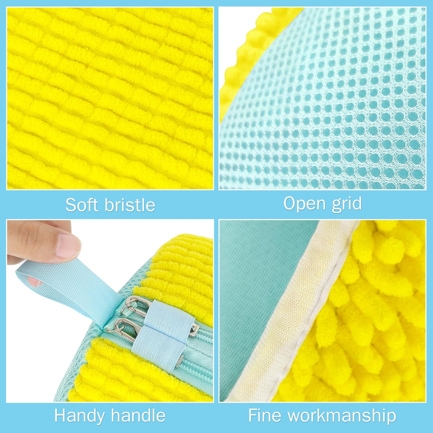 Phone Shoe Bag Washing Machine Shoe Washing Bag, Laundry Bag Shoes Laundry Bag with 360° cleaning fluff and zipper, Shoe Bag for Washing Machine and Dryer
