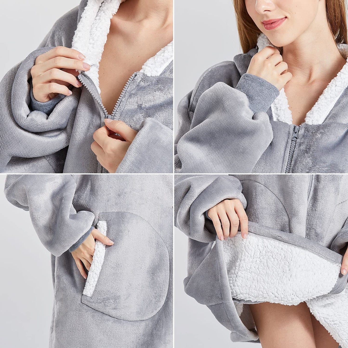 Toes Home Hoodie Blanket for Women Oversized, Warm Cozy Blanket Hoodie, Soft Sherpa Hooded Blanket Sweatshirt, Pullover Blanket Pajamas