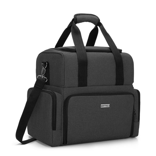 BAFASO Cosmetic Organizer Bag, Makeup Bag for Women, Toiletry Bag with Large Capacity, Travel Cosmetic Bag, Black.