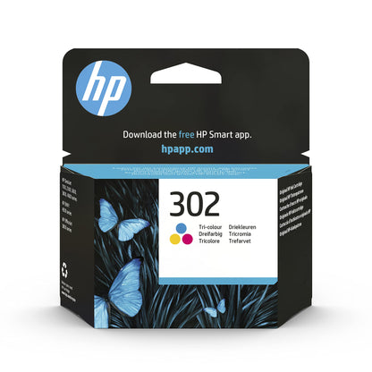 HP 302 Color Original Ink Cartridge (for HP Deskjet 1110, 2130, 3630; HP OfficeJet 3830, 4650, 5230; HP ENVY 4520)