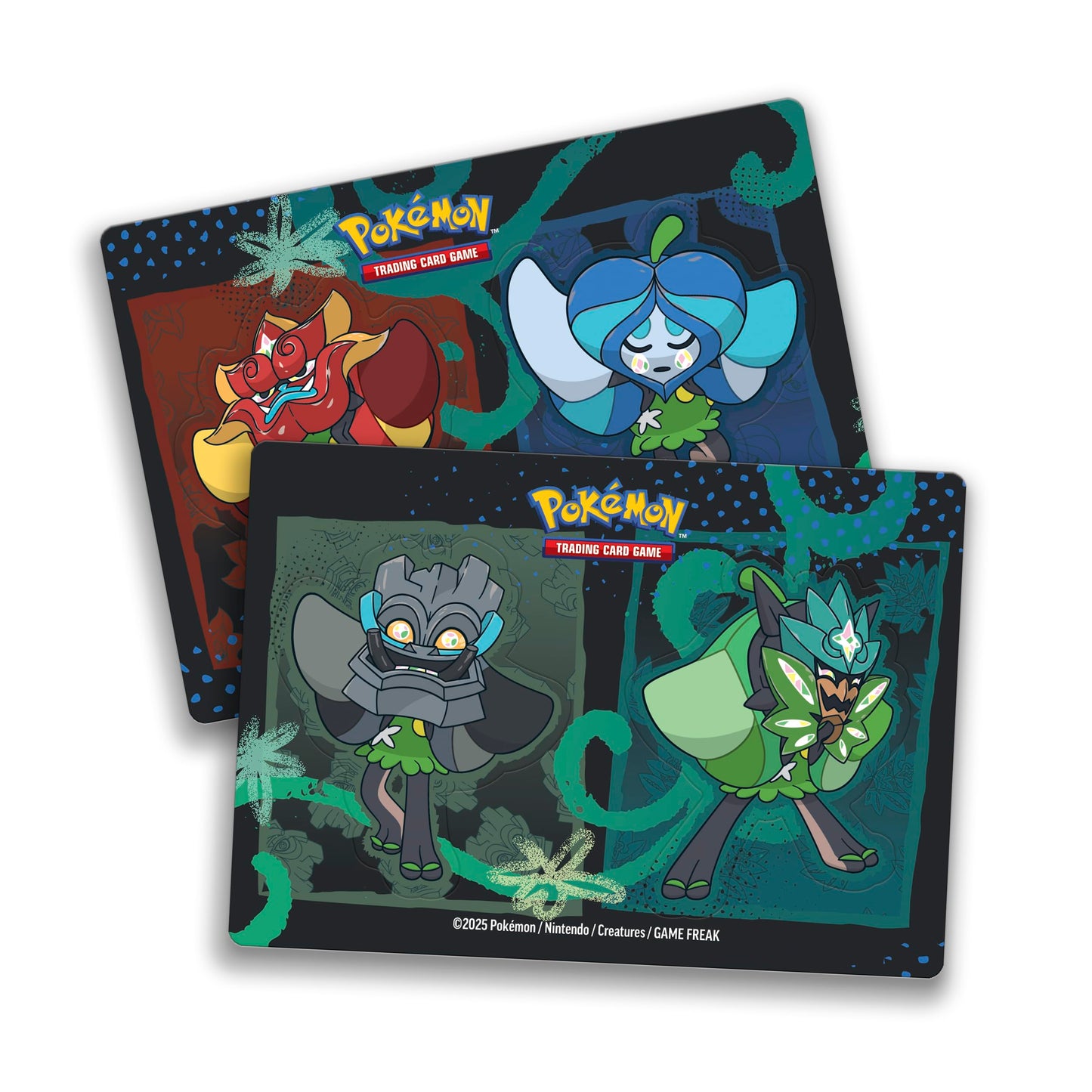 Pokémon Trading Card Game: Stack Tin Box Ogerpon - 3 booster packs & 2 sticker sheets (German version)