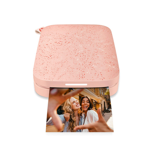 HP Sprocket Portable Instant Photo Printer, 2 x 3 inches, Blush Pink