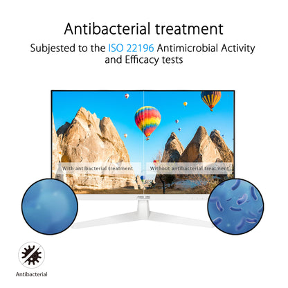 ASUS Eye Care VY249HF-W - 24 inch Full HD monitor - 100 Hz, 1ms MPRT, AdaptiveSync - IPS panel, Vesa 100x100, 16:9, 1920x1080, HDMI, White.