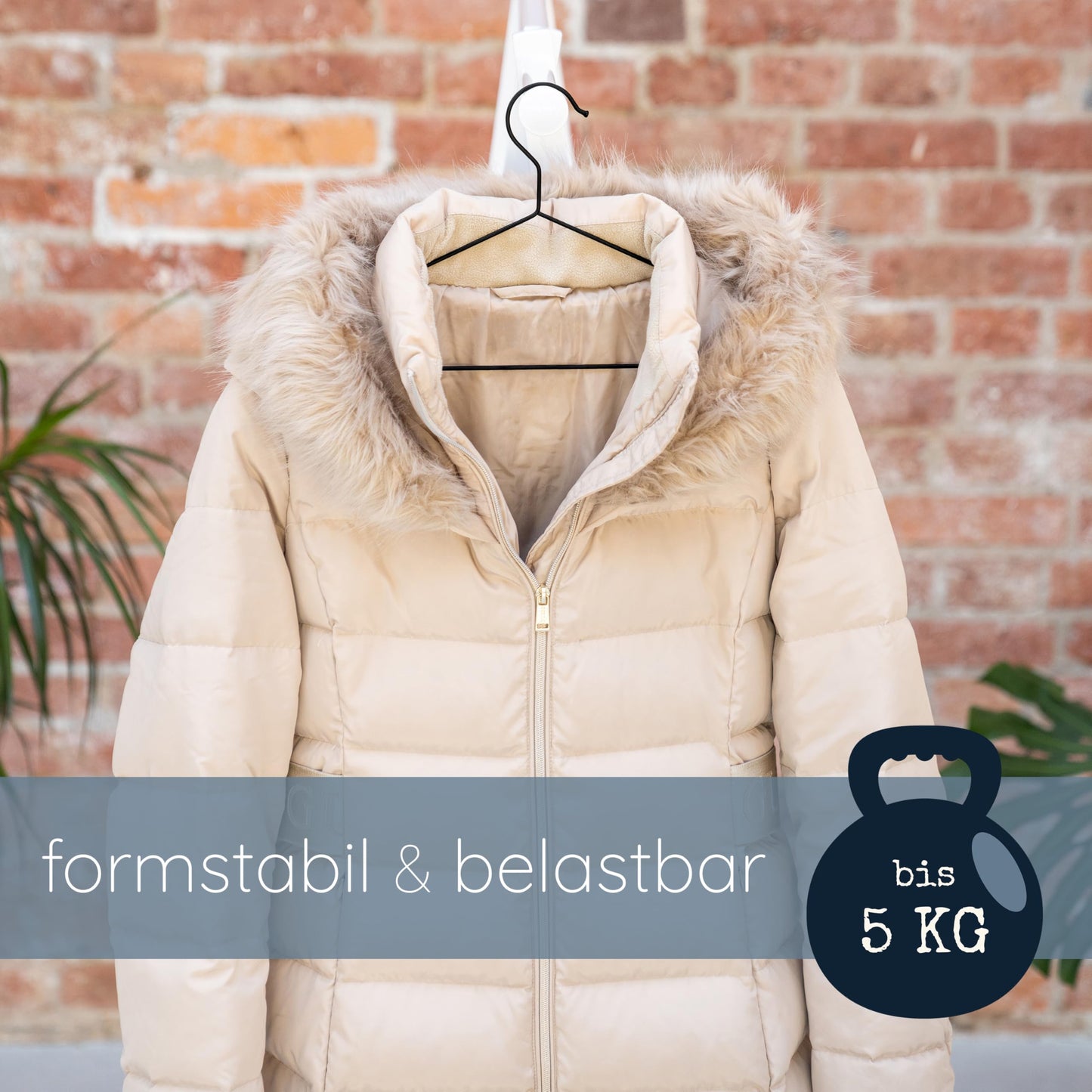 ROW&LINE® - Children's hangers (30 cm) - 20 pieces (Gold) - space-saving baby hangers - sturdy for heavy clothing - wire hangers for organization & uniform look in the closet.