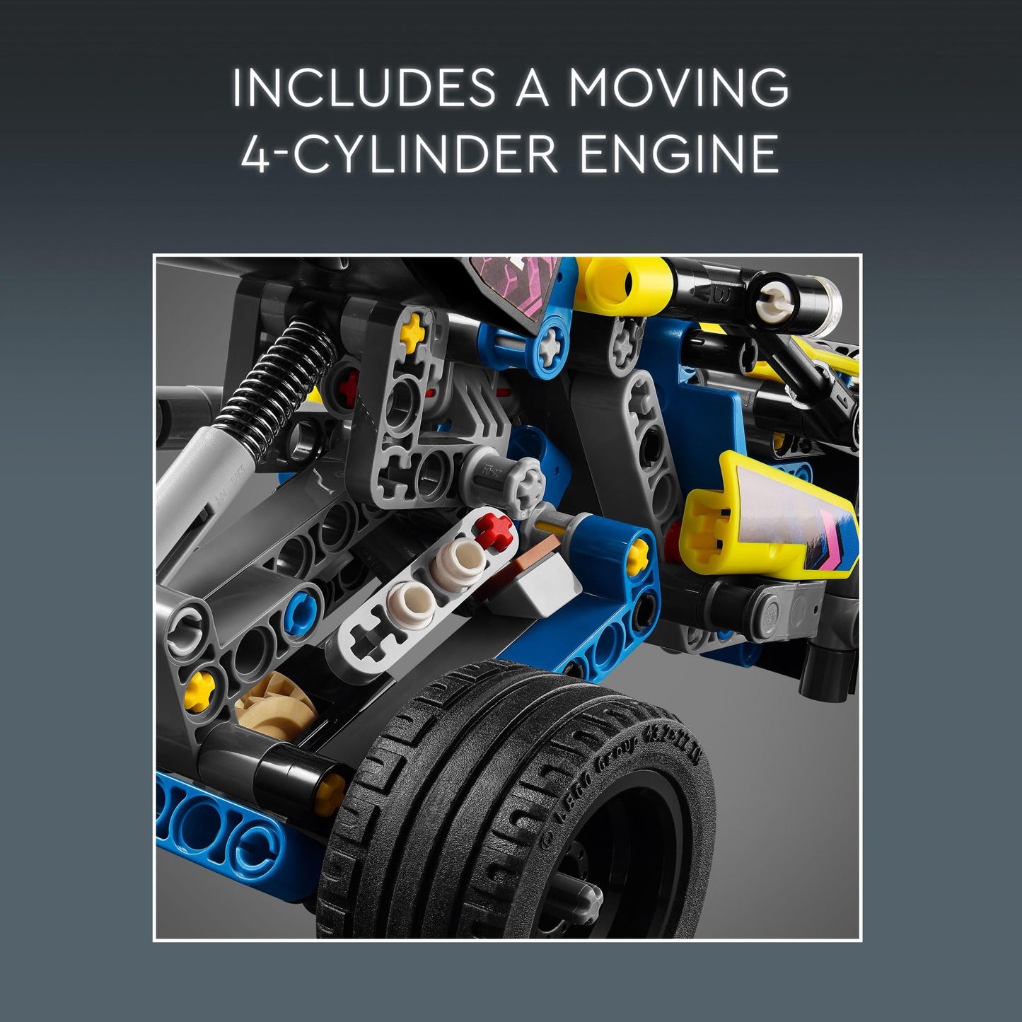 LEGO Technic 42164 Off-Road Buggy buildable car toy, awesome toy for 8-year-old boys, girls, and kids who love rally competitions, racing car toy with movable parts.