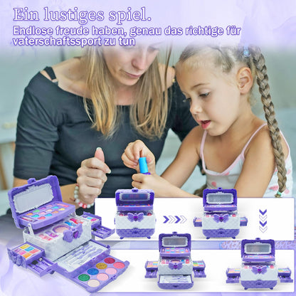 Children's makeup set girls toy gifts - Kids Washable Makeup Case, Makeup Kids Make Up Set Games, Toys for Girls Christmas Birthday Gifts for Girls 4 5 6 7 8 9 10 11 years