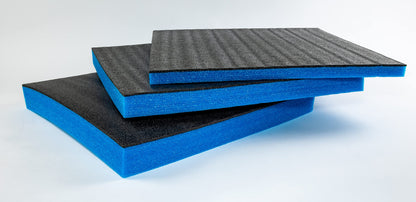 TYGR Multilayer Foam 600x600x50 blue for tools, camera & more | Easy customization | Tool insert | Case insert | Kaizen