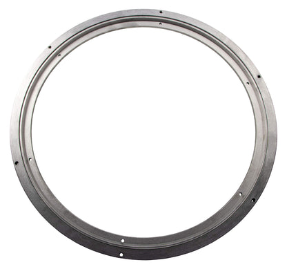 Gedotec heavy-duty swivel fitting 360° rotating turntable Ø 450 mm | Rotating plate steel silver | Pressure ball bearing load capacity 350 kg | Swivel ring for screwing on furniture - TV etc. | 1 piece - swivel base kitchen