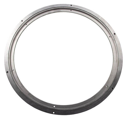 Gedotec heavy-duty swivel fitting 360° rotating turntable Ø 450 mm | Rotating plate steel silver | Pressure ball bearing load capacity 350 kg | Swivel ring for screwing on furniture - TV etc. | 1 piece - swivel base kitchen
