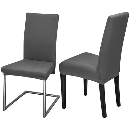 Staboos chair covers 6-piece set - High-quality and elastic chair covers for swing chairs - Easy-care chair covers & covers for chairs - Perfect chair cover 6-piece set - ÖKO TEX certified - Dark gray