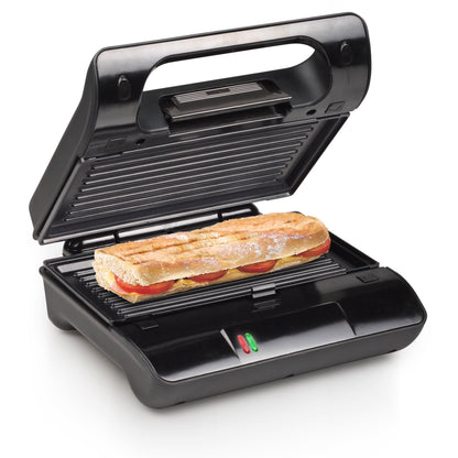 Princess Contact Grill 117001, sandwich maker with removable grill plates, 700 watts, 23x13cm grilling surface, 0.75m cable length, non-stick coated