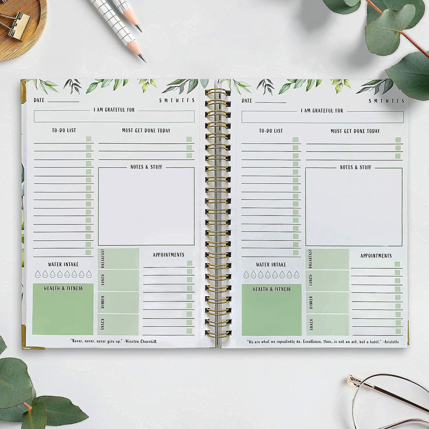 ZICOTO To-Do List Planner - Organize your daily tasks and increase productivity - the perfect checklist for office supplies for women - Size CA8742.