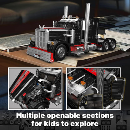 Mould King 10037 Technic Truck Model Kit, Creative Technology Truck Building Blocks Set, Gift Model Toy for Kids/Adults/Vehicle Enthusiasts (1797 Pieces)