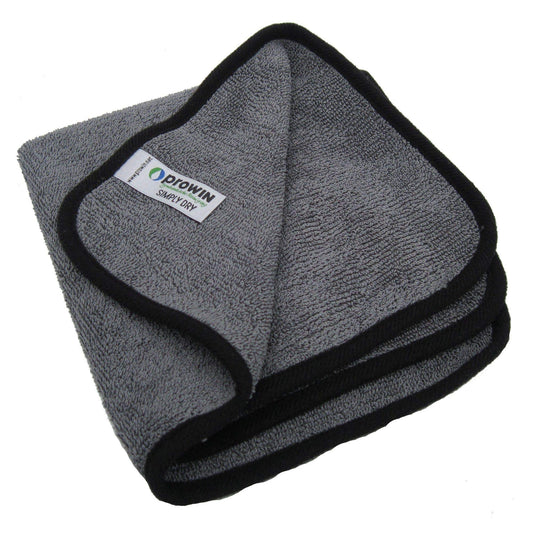 proWin Simpy Dry drying towel 40 x 40 cm microfiber grey/black - Original