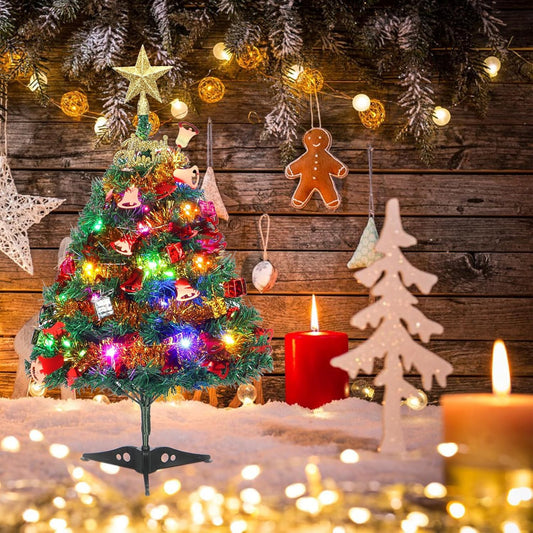Christmas tree 60cm Christmas tree with lighting Artificial Christmas tree Fir tree for Christmas decoration Table decoration Shop window Office