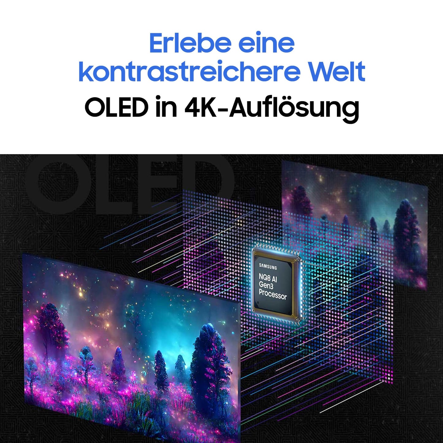 Samsung Odyssey G80SD OLED Gaming Monitor, 32 inches, 4K AI upscaling, UHD screen, 3,840 x 2,160 resolution, 240 Hz refresh rate, 0.03 ms response time (G/G), Nvidia G-Sync and AMD FreeSync Premium Pro, LS32DG800SUXEN