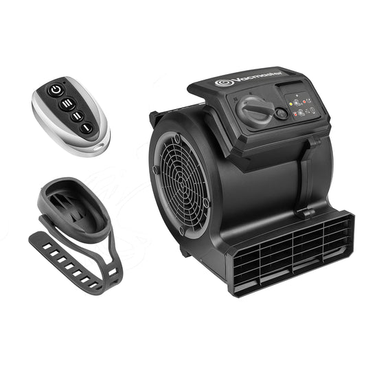 Vacmaster AM1202R Cardio54 gym floor fan with remote control. Bike fan. Quiet fan.