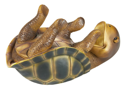 BRUBAKER wine bottle holder thirsty turtle - Drinking Animals bottle holder - Funny bottle stand - Sea turtle decor figure hand-painted bar wine accessory - Funny wine gift