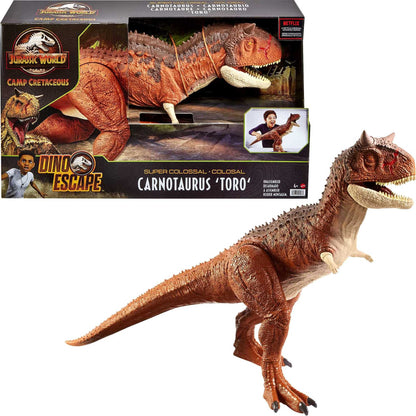Jurassic World HBY86 - Giant Dino Carnotaurus Toro Dinosaur Action Figure, Dinosaur Toy for ages 4 and up.