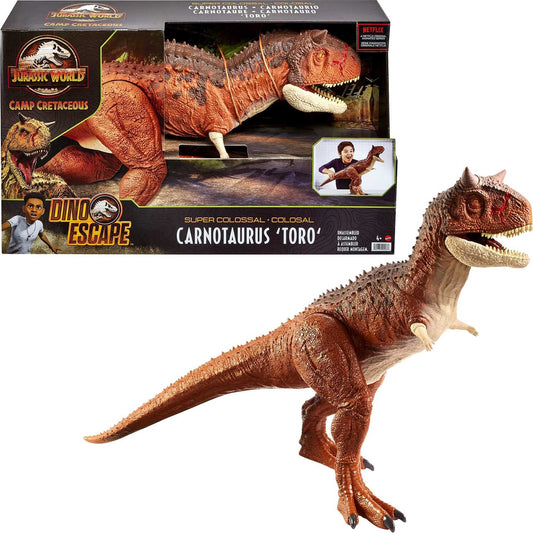 Jurassic World HBY86 - Giant Dino Carnotaurus Toro Dinosaur Action Figure, Dinosaur Toy for ages 4 and up.