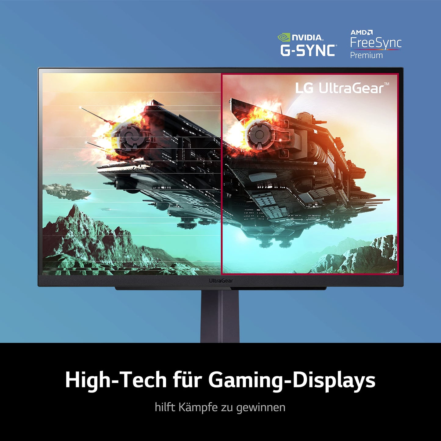 LG Electronics 27GS75QX-B.AEU UltraGear™ QHD Gaming IPS Monitor 27" (68.4 cm), 2560 x 1440, 16:9, 1ms GtG, 180 Hz, HDR10, 300 cd/m² brightness (typ.), NVIDIA G-Sync Compatible, AMD FreeSync - Black