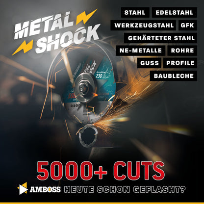 Anvil diamond cutting disc Metal Shock 5000+ for metal/steel/stainless steel - 230 x 2.2 x 22.23 mm