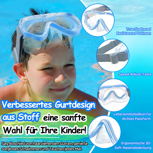 Vvinca Kids' diving goggles with fabric strap