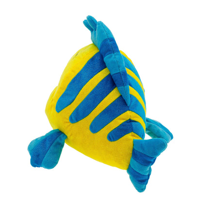Official Disney Store Flounder Medium Plush, Arielle, the Mermaid, 34.5cm, Ariel's Best Friend, Plush Fish with Embroidered Details and Shimmering Finish, Suitable from 0 Years