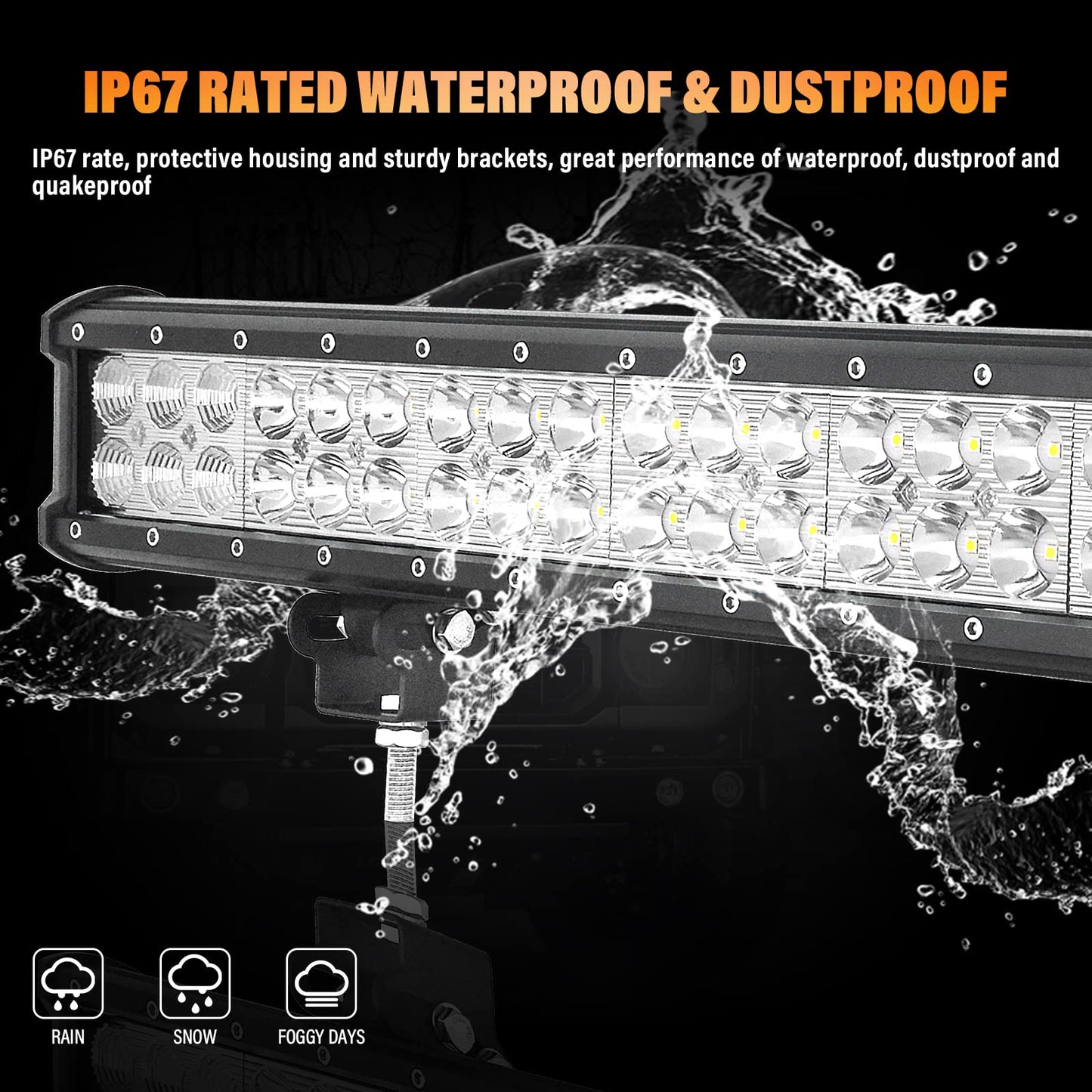 SKYWORLD 36 inch 234W Led work light bar, Led bar off-road auxiliary spotlight 12V 24V car LED work light bar waterproof for SUV UTV ATV vehicle tractor truck 4x4 lightbar