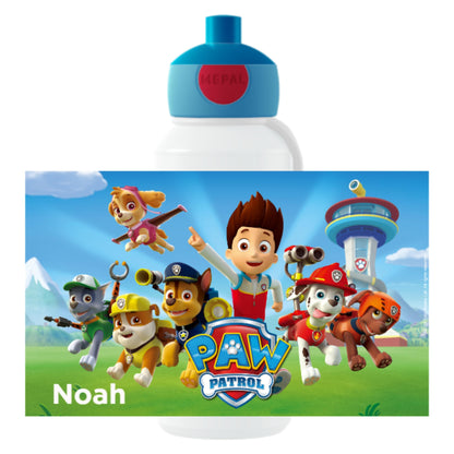 Mepal Paw Patrol Lunchset Campus Personalized lunchbox & water bottle - BPA-free & dishwasher safe - Blue lunch set for school and leisure - Personalized with name.