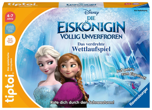 Ravensburger tiptoi Game 00116 - Disney Frozen - For ages 4 & tiptoi Game 00134 - Puzzle for little explorers: Disney Frozen - 2x24 pieces kids puzzle for ages 4.