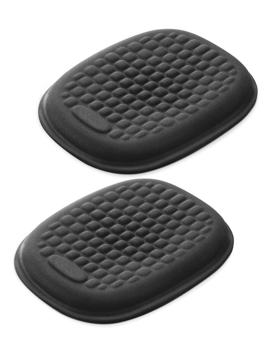 Vaydeer Wrist Rest Pad - Ergonomic elbow protector with gel armrest for desk, memory foam armrest support for office, gaming, computer, laptop, Mac - Black, 1 pair