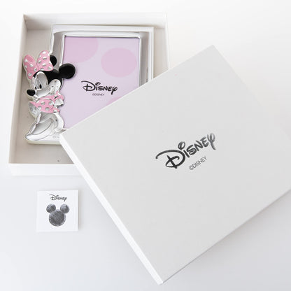 Disney Baby - Picture frame - for tables or bedside tables in the nursery - with colorful details - Minnie Mouse design - silver.