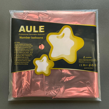 AULE balloon number rosegold
