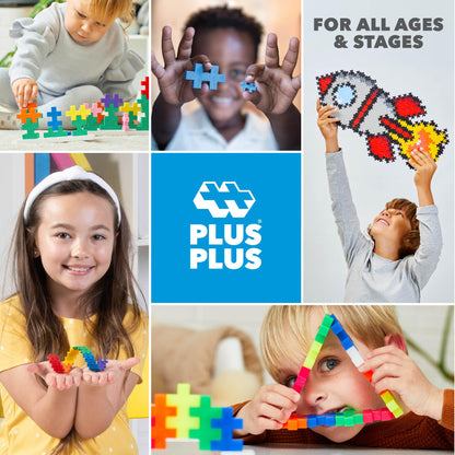 Plus-Plus 3310 Creative building toy, Open Play Basic, Building blocks set, 600 pieces