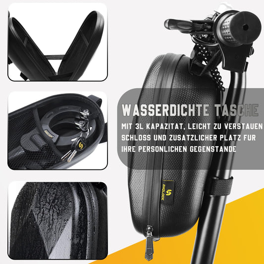 AMZLOCK E-Scooter lock with bag, handcuff lock for E-Scooters, 8mm thick chain lock