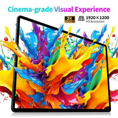 TECLAST T65 MAX 13-inch Android tablet with Helio G99 for gaming, 20GB RAM+256GB ROM (expandable to 2TB). Features 10000mAh battery, Widevine L1, 4G LTE SIM + 5G WiFi, GPS/GMS, 13MP+8MP cameras, and BT5.0. Large display for immersive experience.