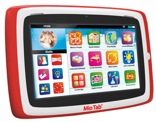 Liscianigiochi LISCIANI-Mio Tab 7 inch Smart Kid 2022, children aged 6-12, 16 GB memory, autonomous, sensory skills, hand-eye coordination, multicolor, 97012