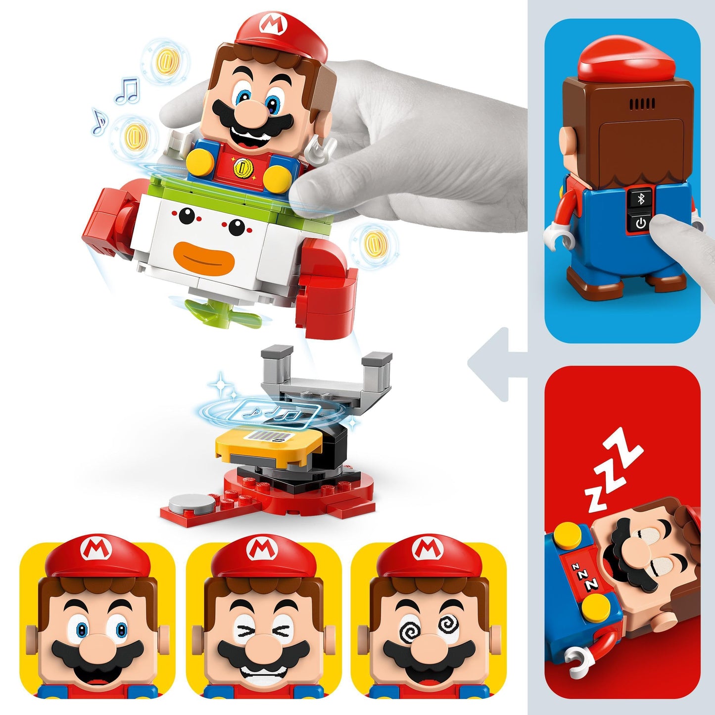 LEGO Super Mario Adventure with interactive Mario includes Junior Clown Car, Yoshi toy, Nintendo gift for boys, girls, and gamers aged 6+ 71439